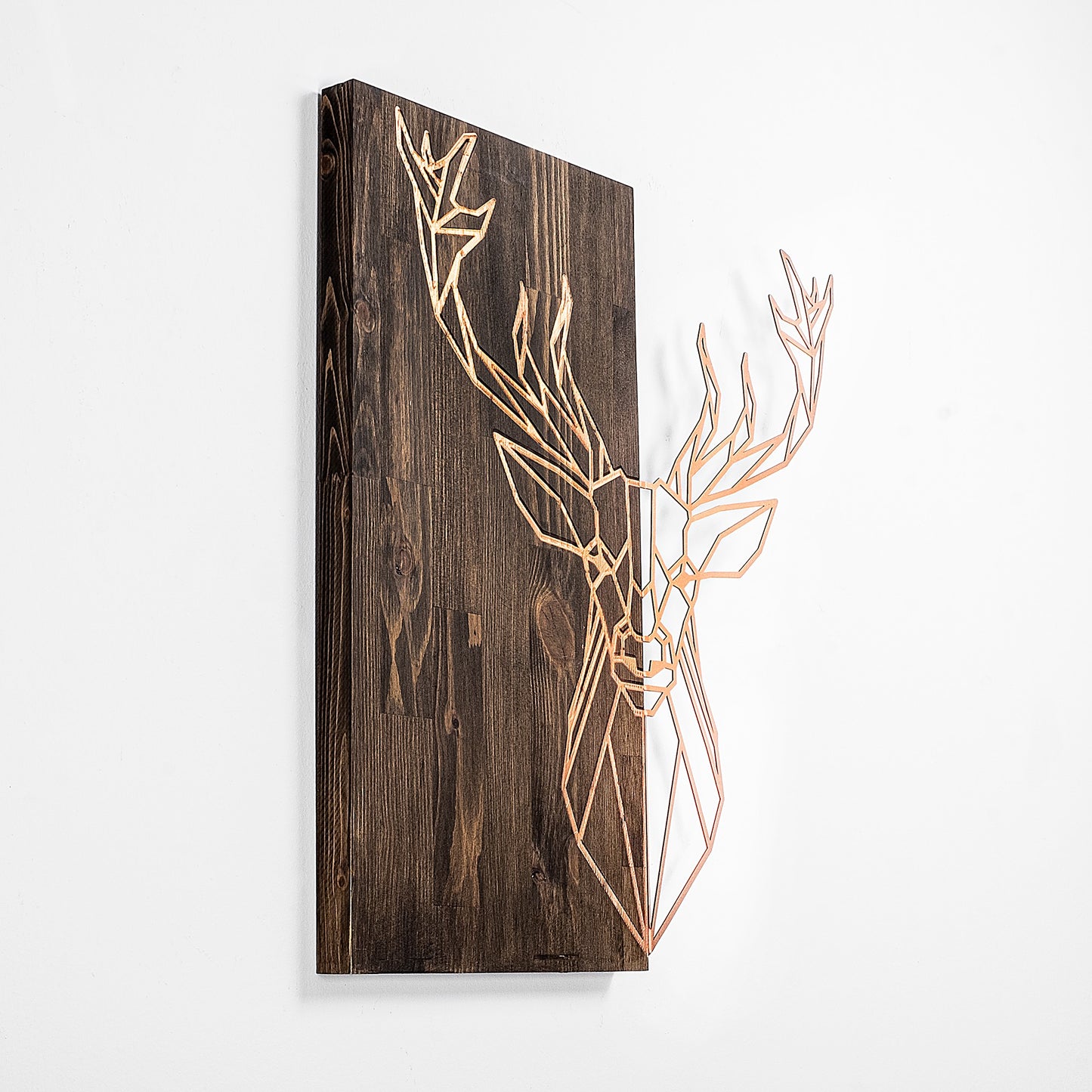 Drvena zidna dekoracija, Deer1 - Copper