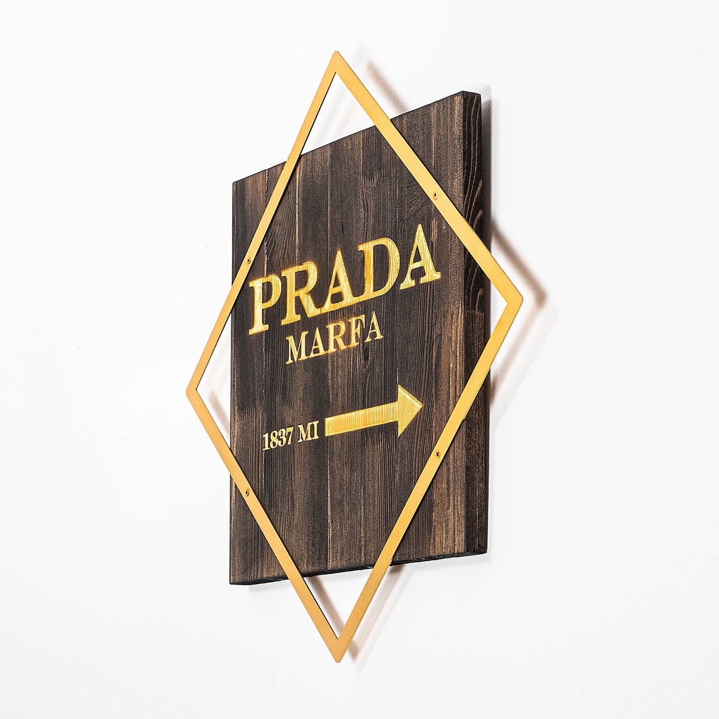 Drvena zidna dekoracija, Fashion - Gold