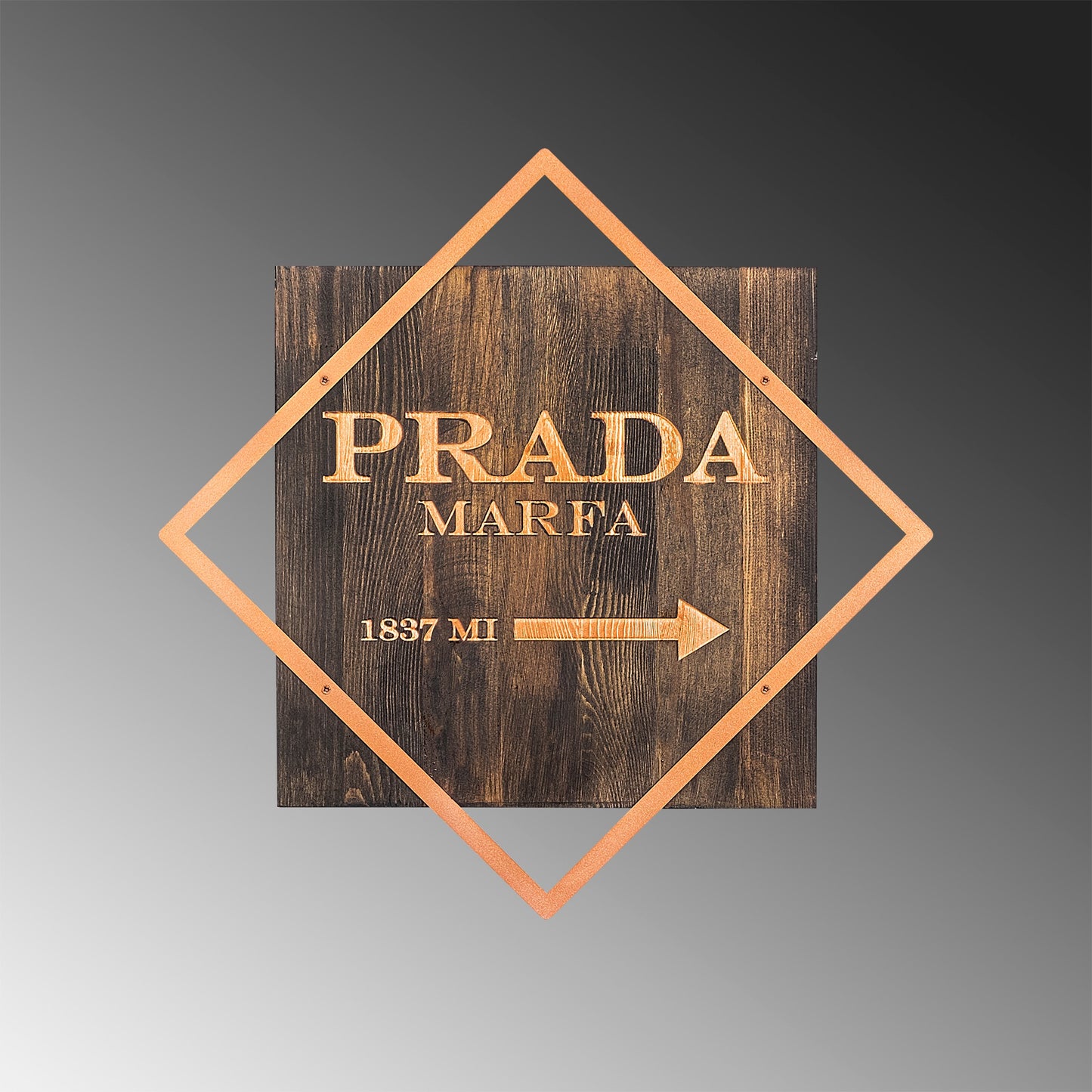 Drvena zidna dekoracija, Fashion - Copper