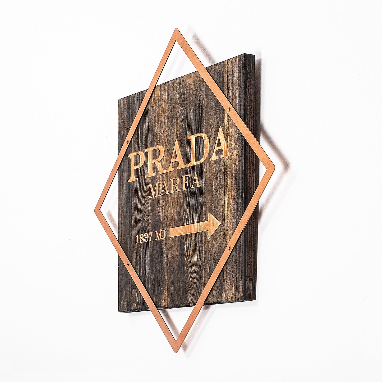 Drvena zidna dekoracija, Fashion - Copper