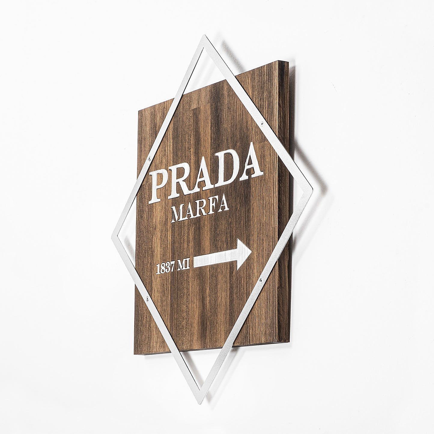 Drvena zidna dekoracija, Fashion - Silver