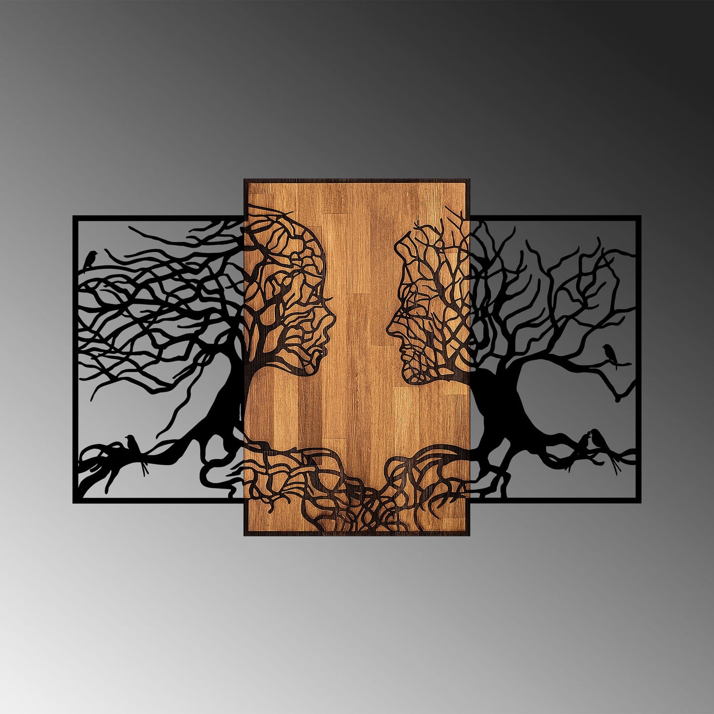 Drvena zidna dekoracija, Tree Love - 312