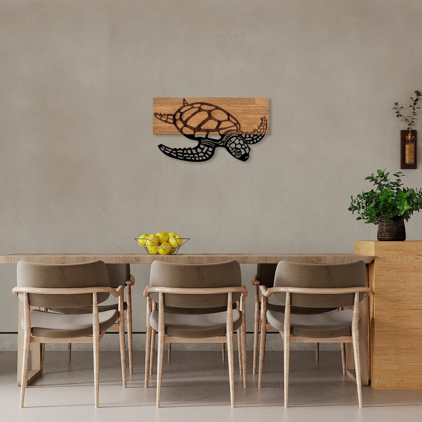 Drvena zidna dekoracija, Caretta Caretta  - 314