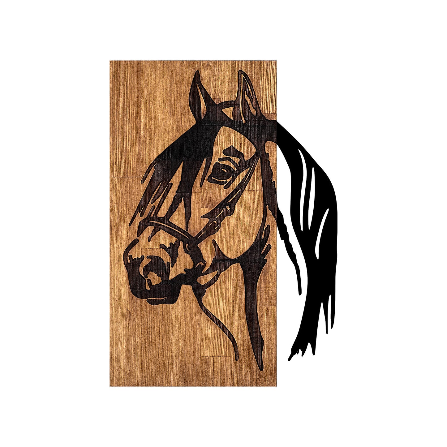 Drvena zidna dekoracija, Horse - 317