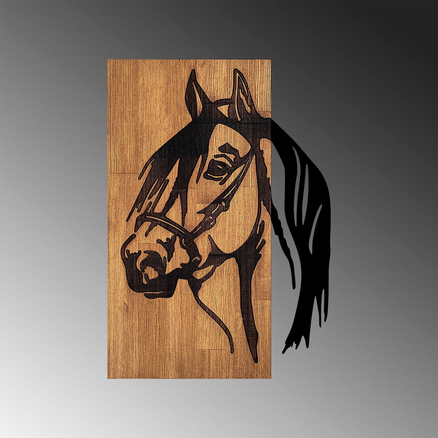 Drvena zidna dekoracija, Horse - 317
