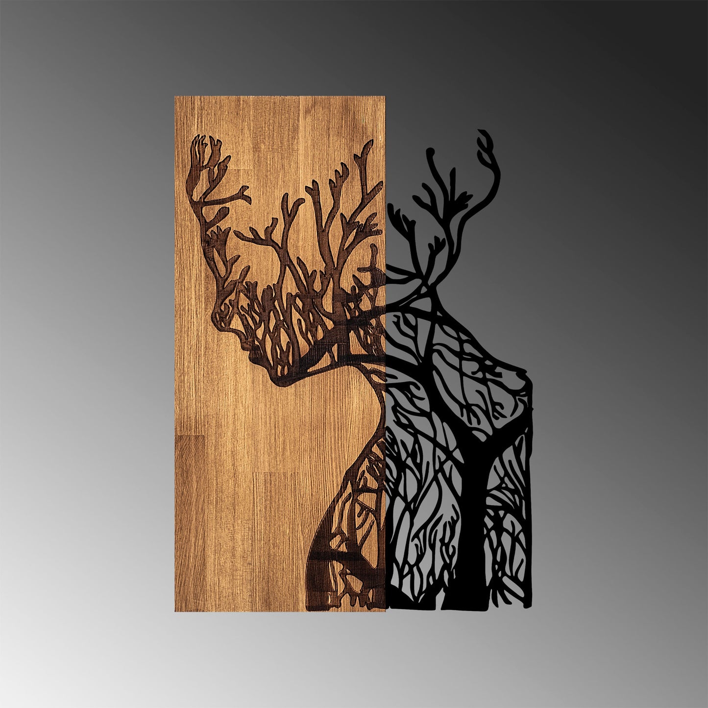 Drvena zidna dekoracija, Tree Woman - 318
