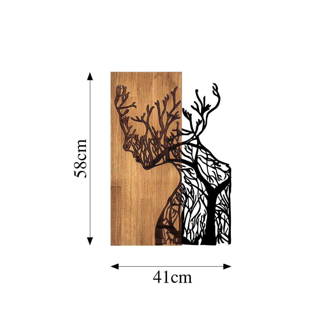 Drvena zidna dekoracija, Tree Woman - 318