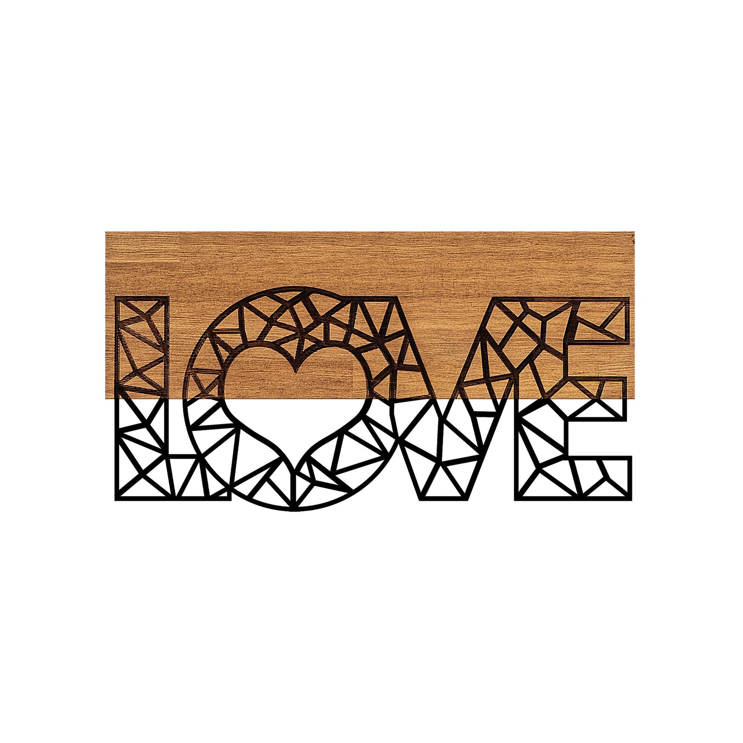 Drvena zidna dekoracija, Love - 323