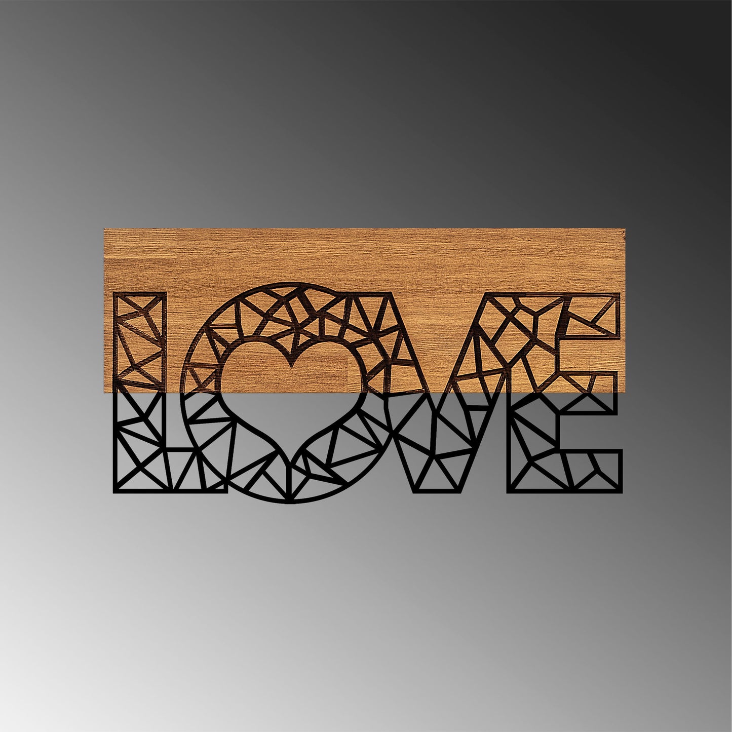 Drvena zidna dekoracija, Love - 323