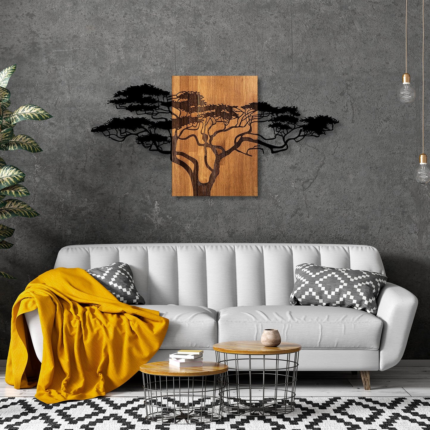 Drvena zidna dekoracija, Acacia Tree - 329