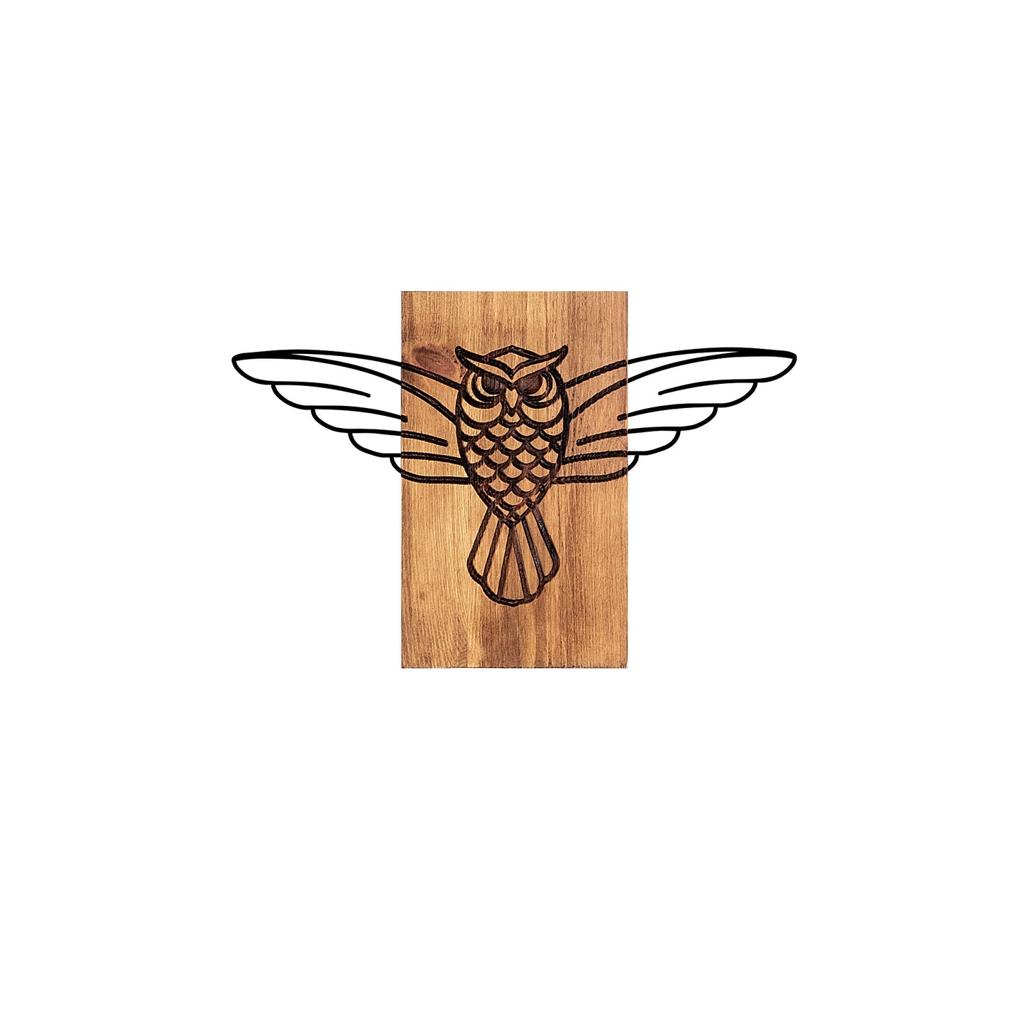 Drvena zidna dekoracija, Owl - 337