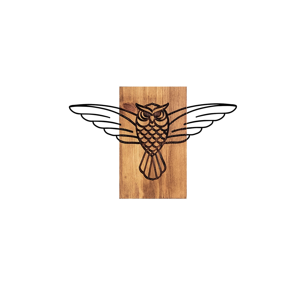 Drvena zidna dekoracija, Owl - 337