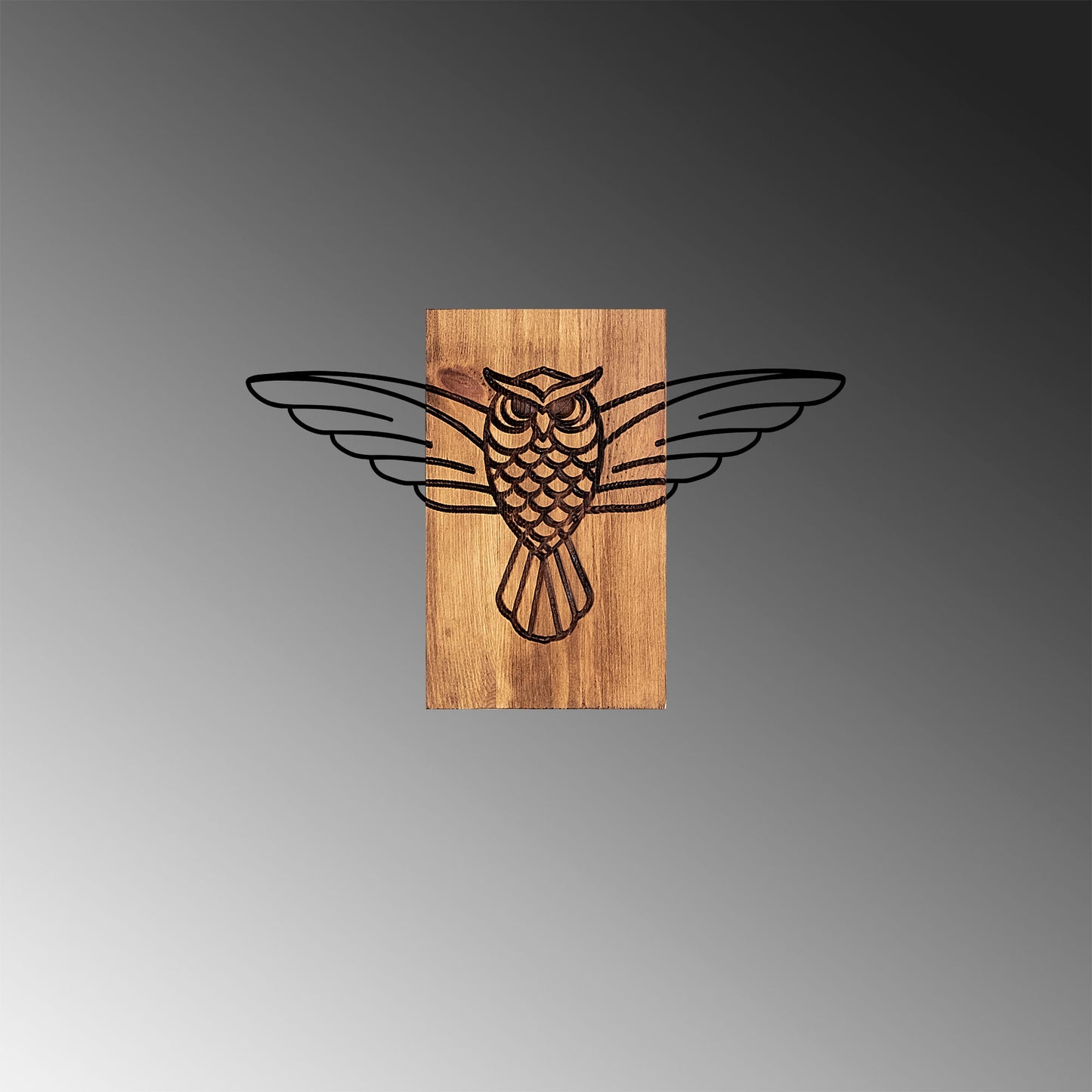 Drvena zidna dekoracija, Owl - 337