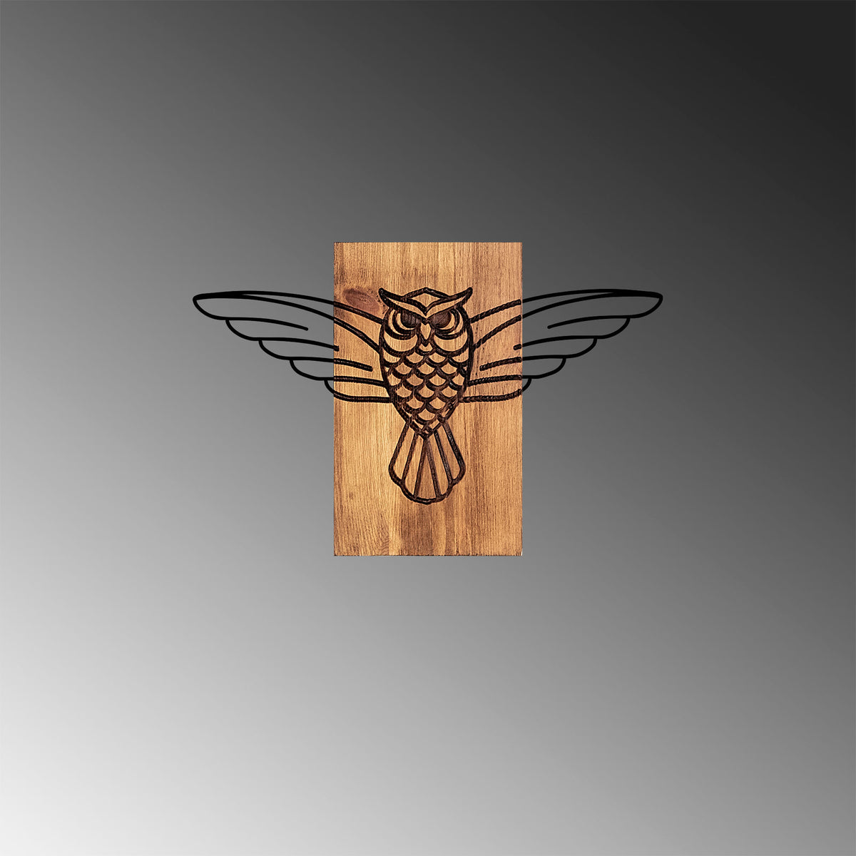 Drvena zidna dekoracija, Owl - 337