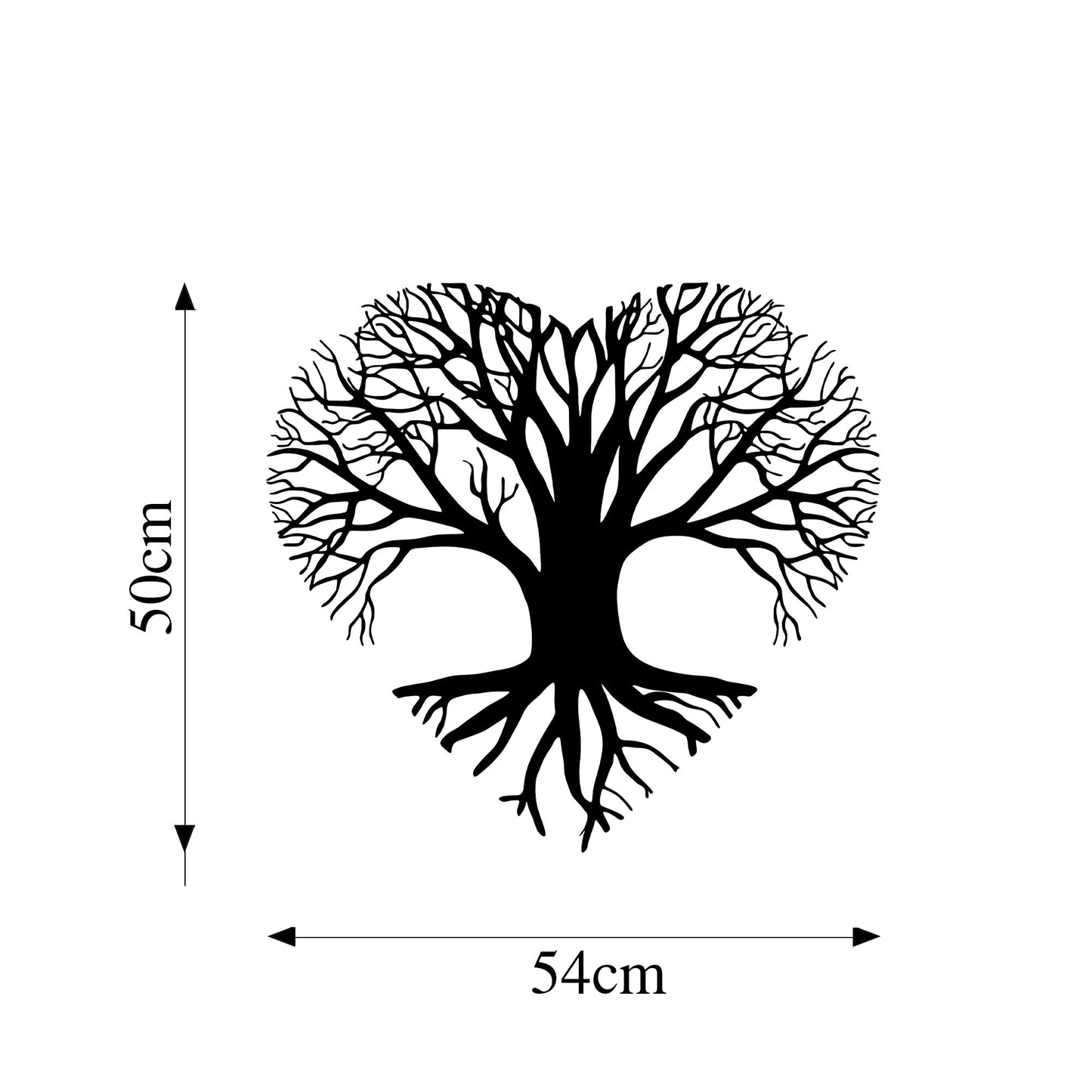 Metalna zidna dekoracija, Love Tree - 264