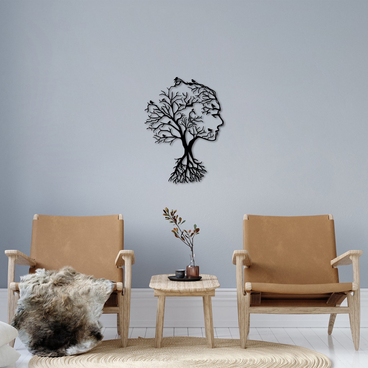 Metalna zidna dekoracija, Acacia Tree - 266