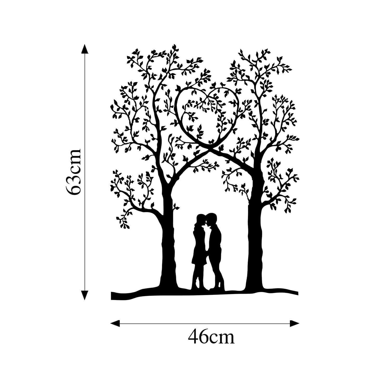 Metalna zidna dekoracija, Love Garden - 270
