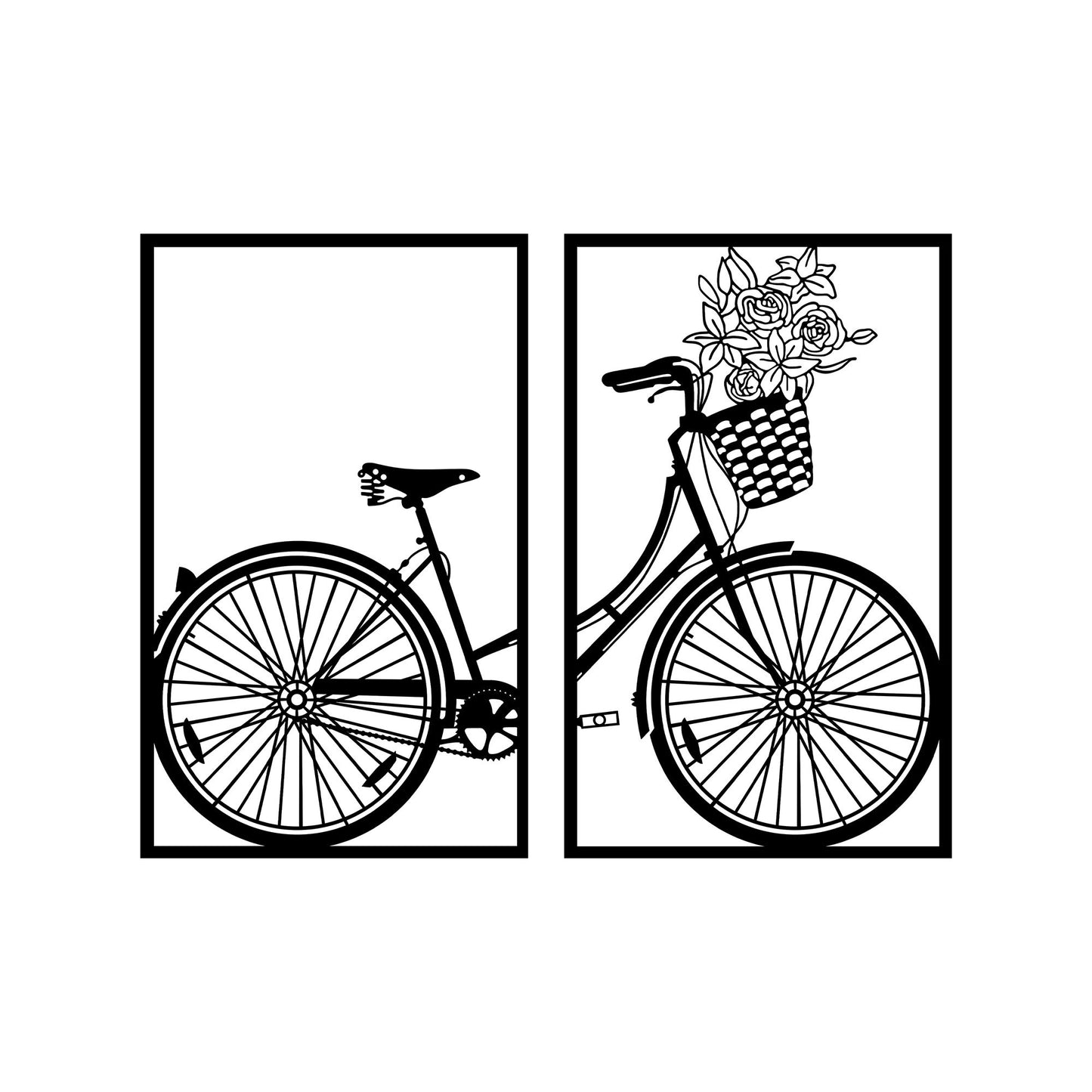 Metalna zidna dekoracija, Nostalgic Bike - 271