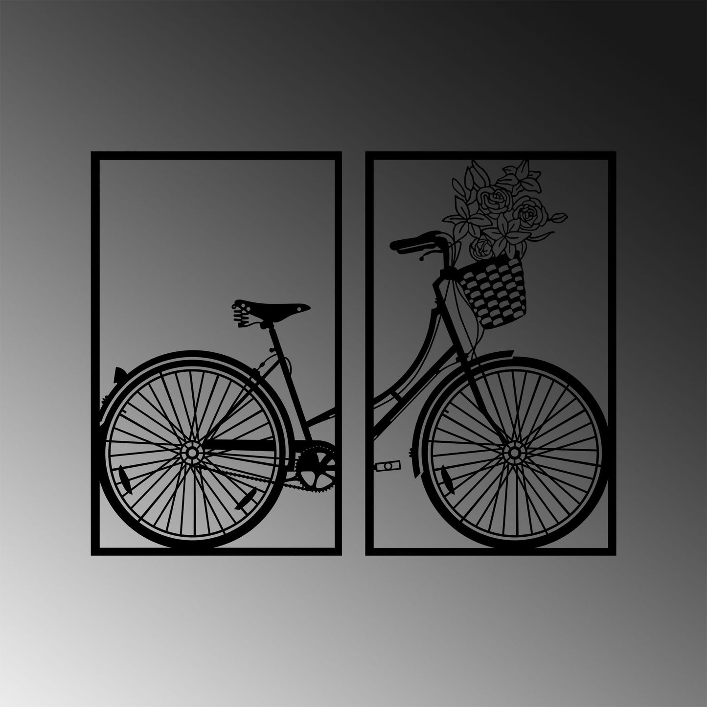 Metalna zidna dekoracija, Nostalgic Bike - 271