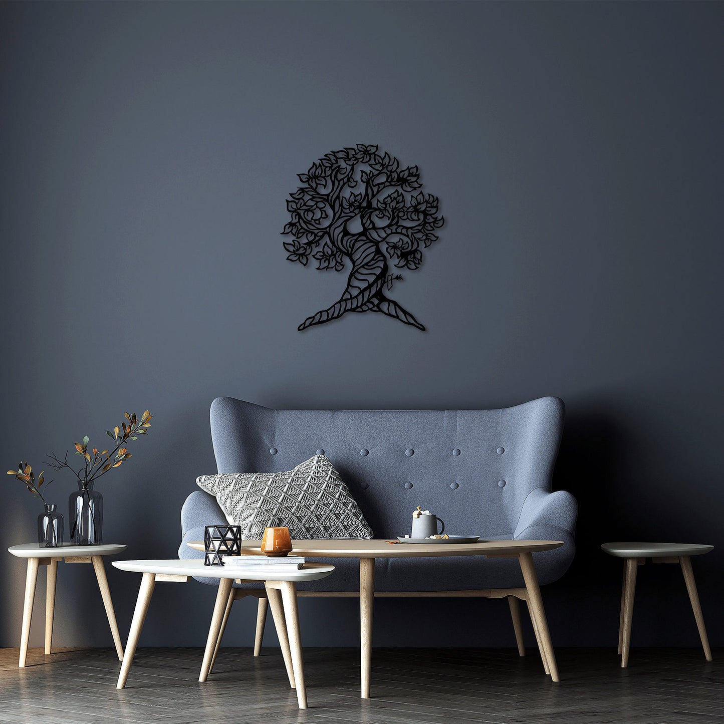 Metalna zidna dekoracija, Monumental Tree - 275