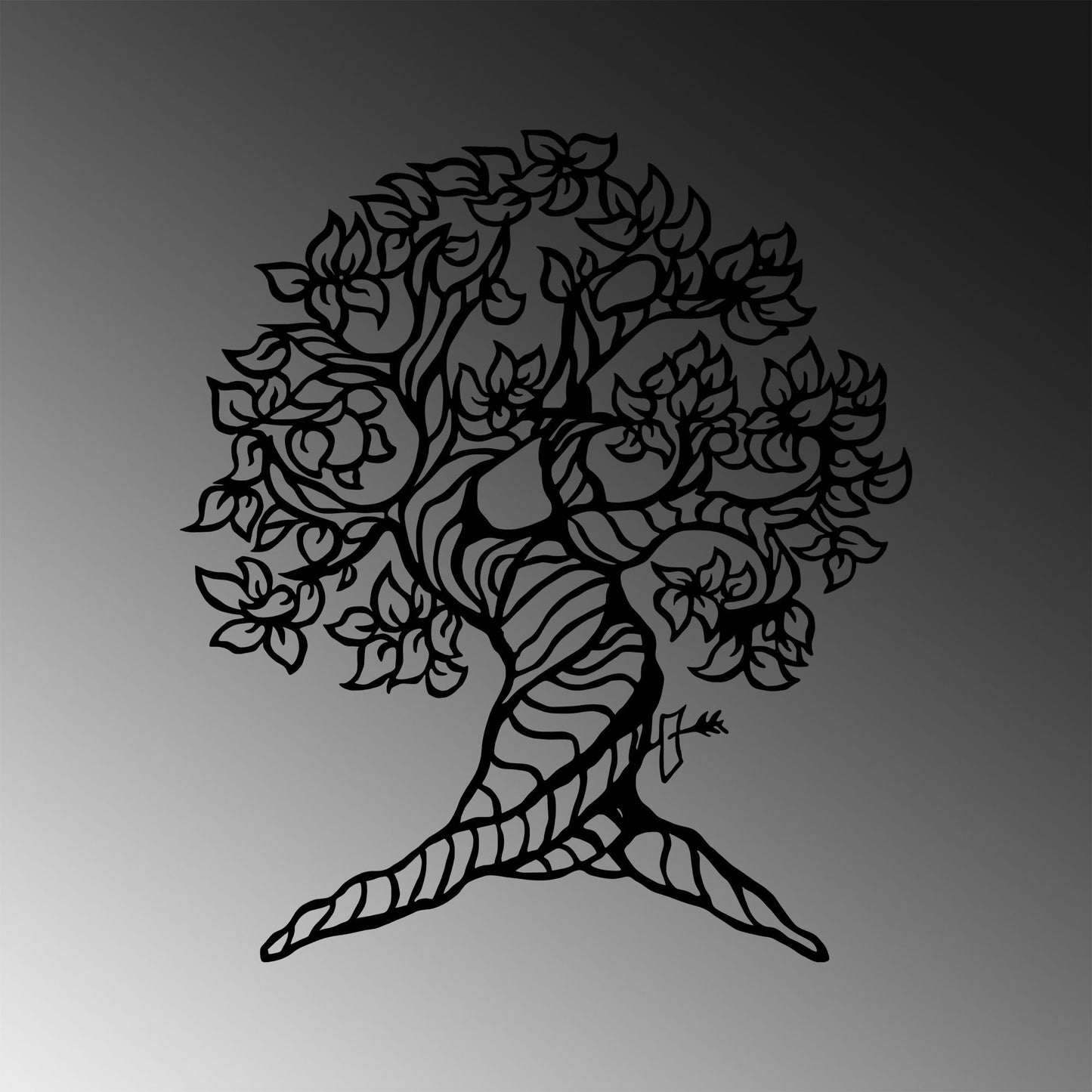 Metalna zidna dekoracija, Monumental Tree - 275