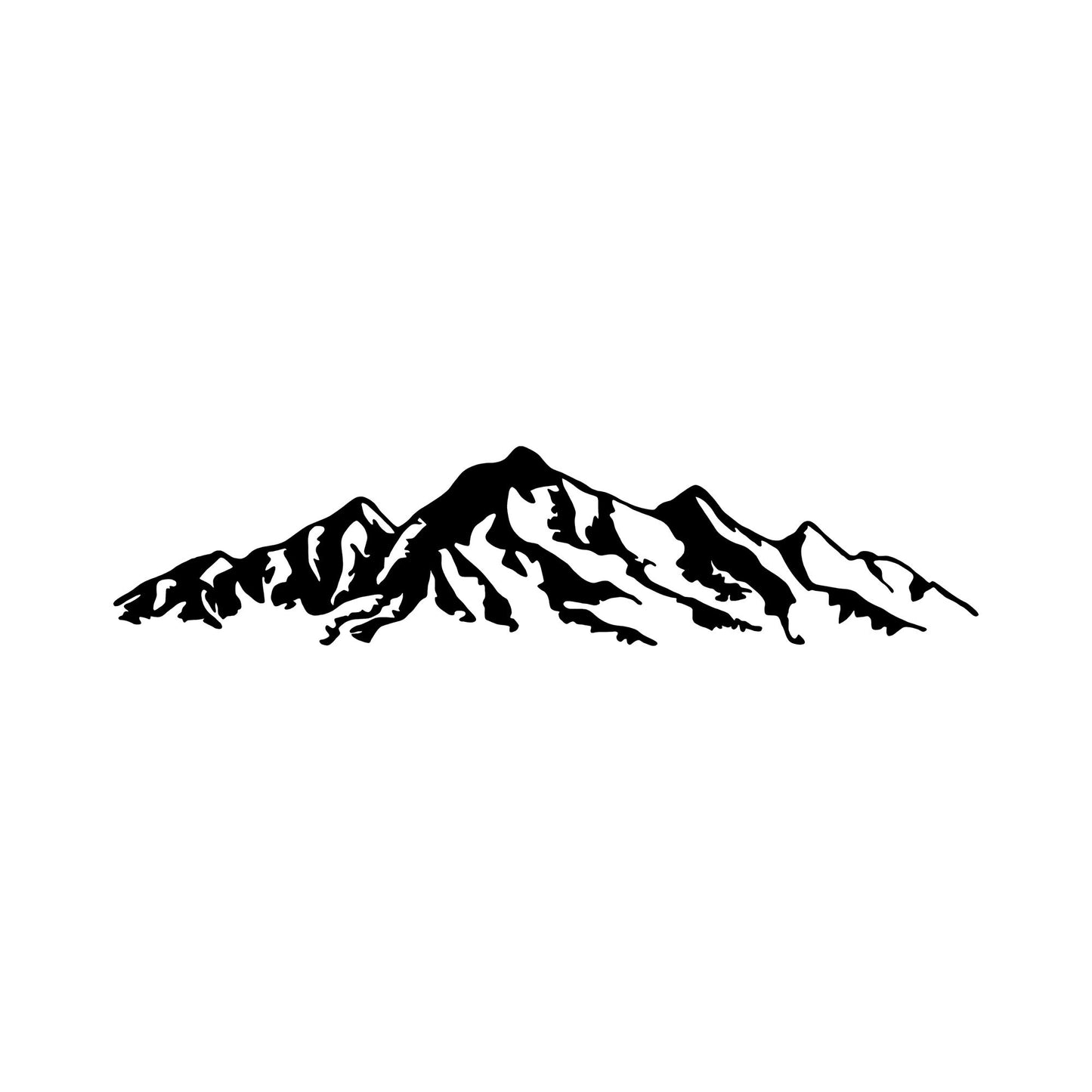 Metalna zidna dekoracija, Mountain - 285