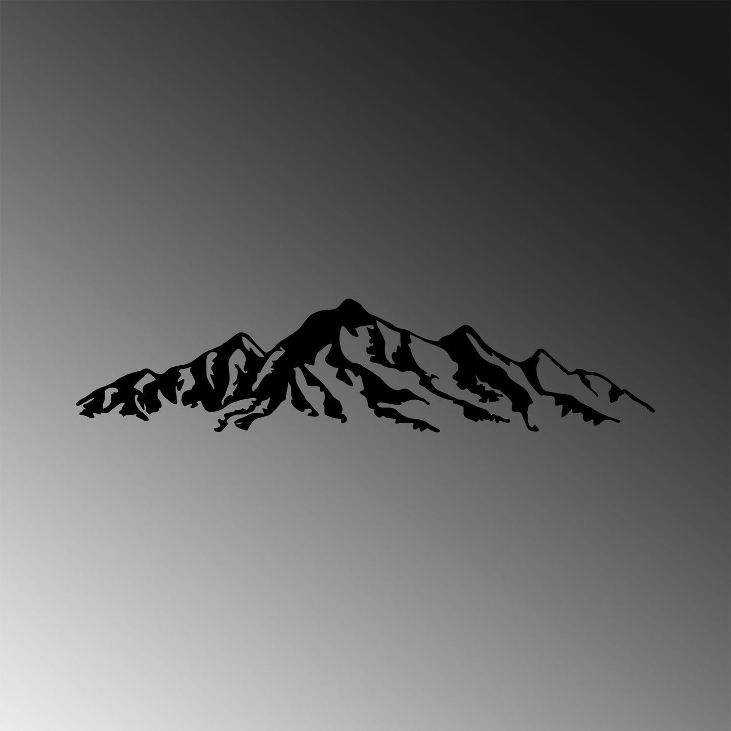 Metalna zidna dekoracija, Mountain - 285