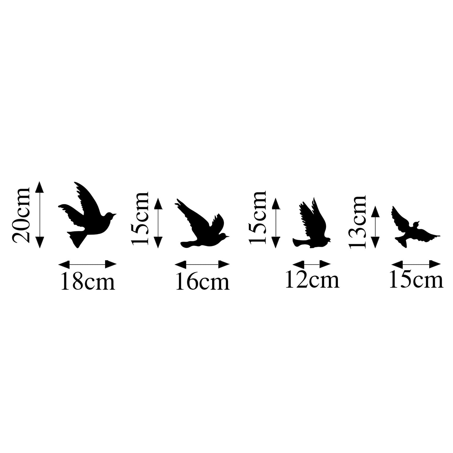 Metalna zidna dekoracija, Pigeons - 289
