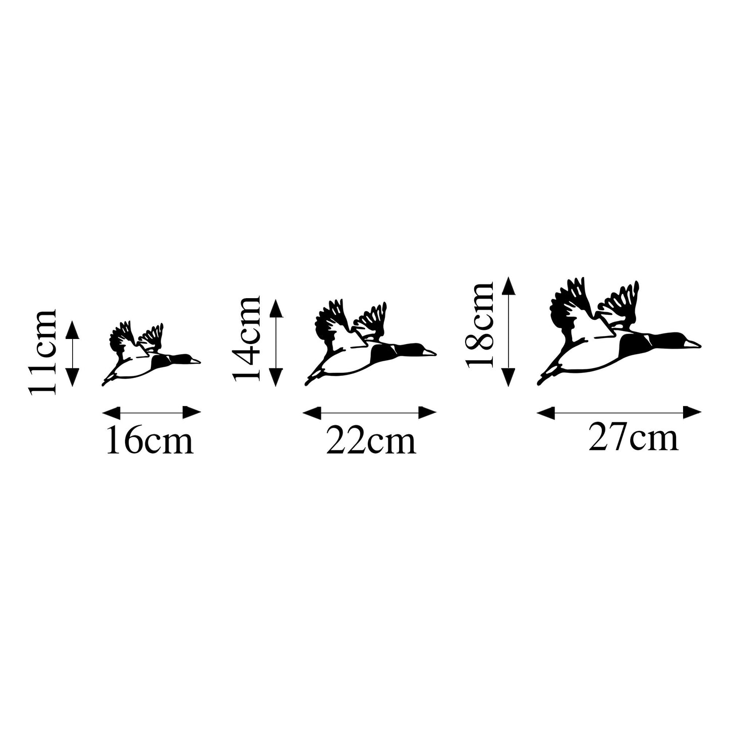Metalna zidna dekoracija, Ducks - 290