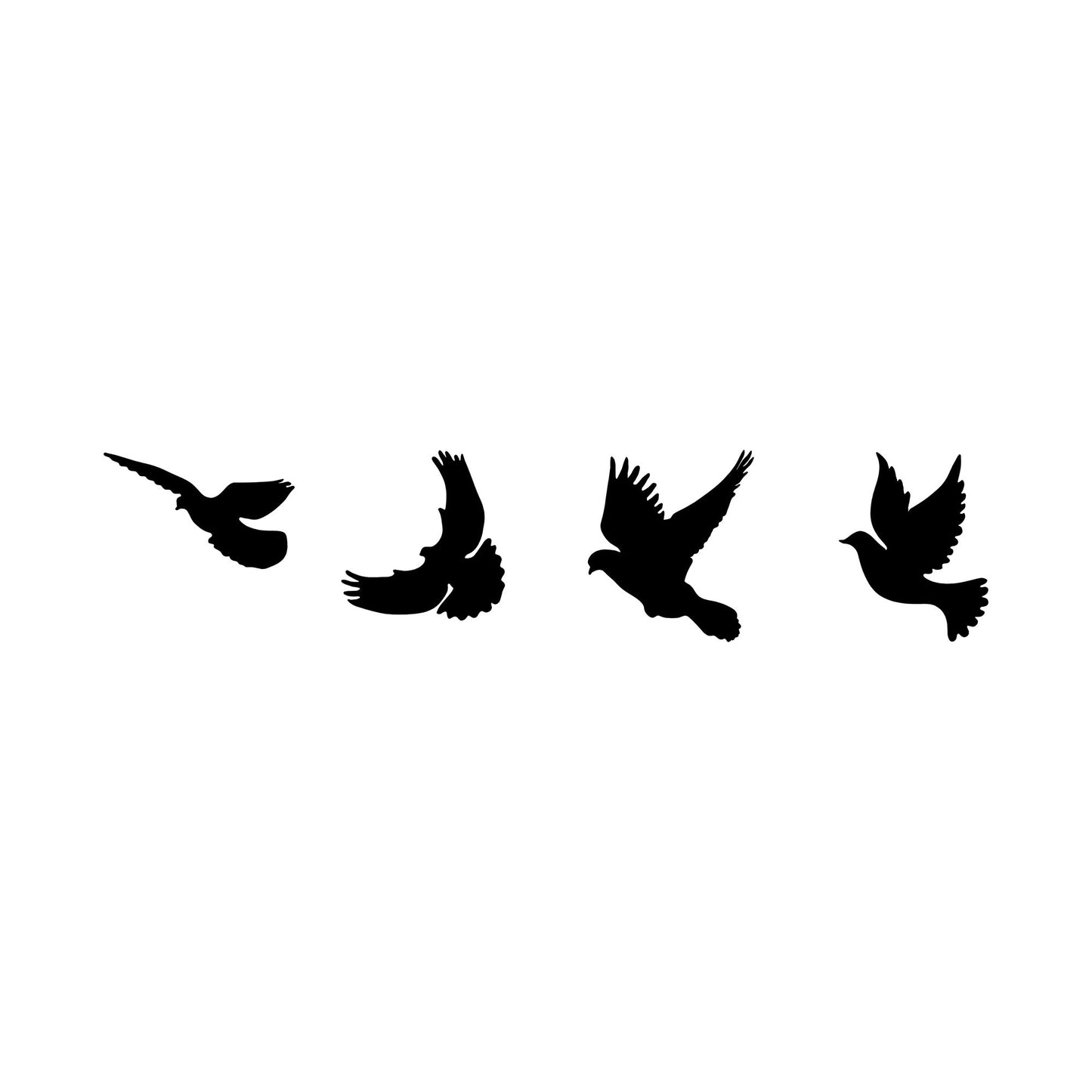Metalna zidna dekoracija, Pigeons - 293