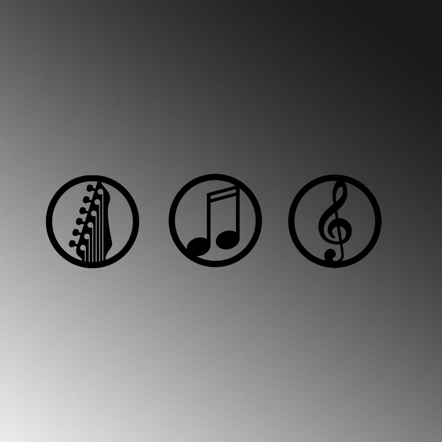 Metalna zidna dekoracija, Just Music - 295