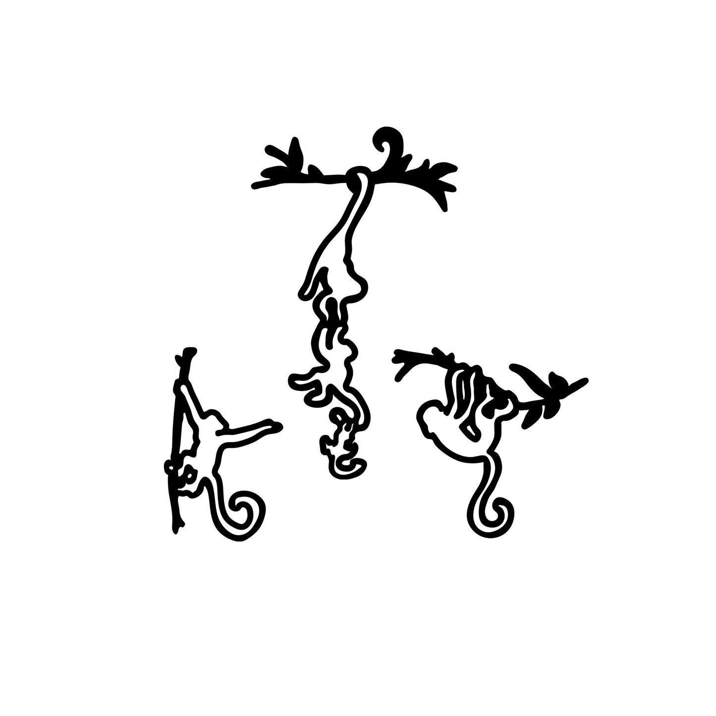 Metalna zidna dekoracija, Naughty Monkeys - 299