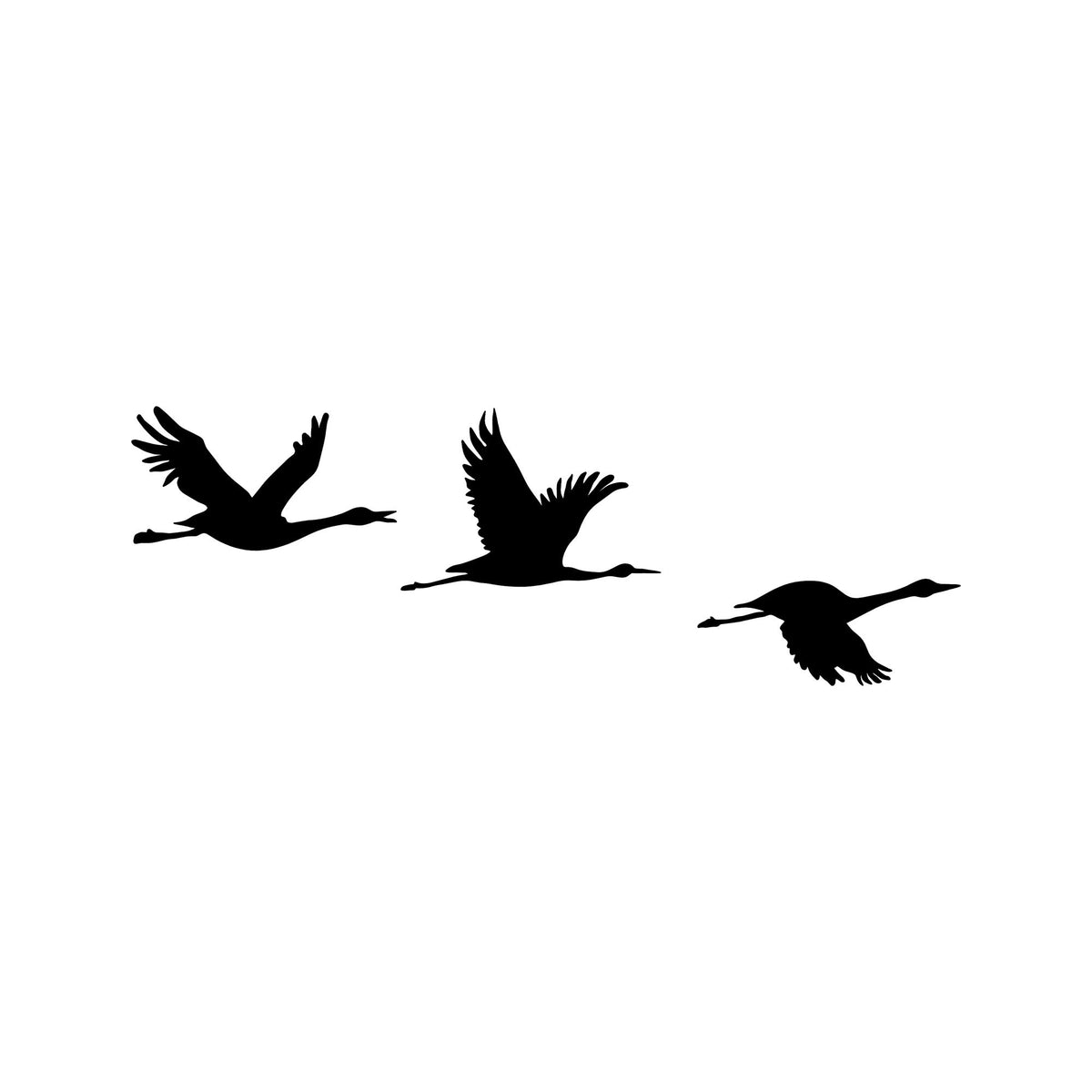Metalna zidna dekoracija, Migrant Birds - 302