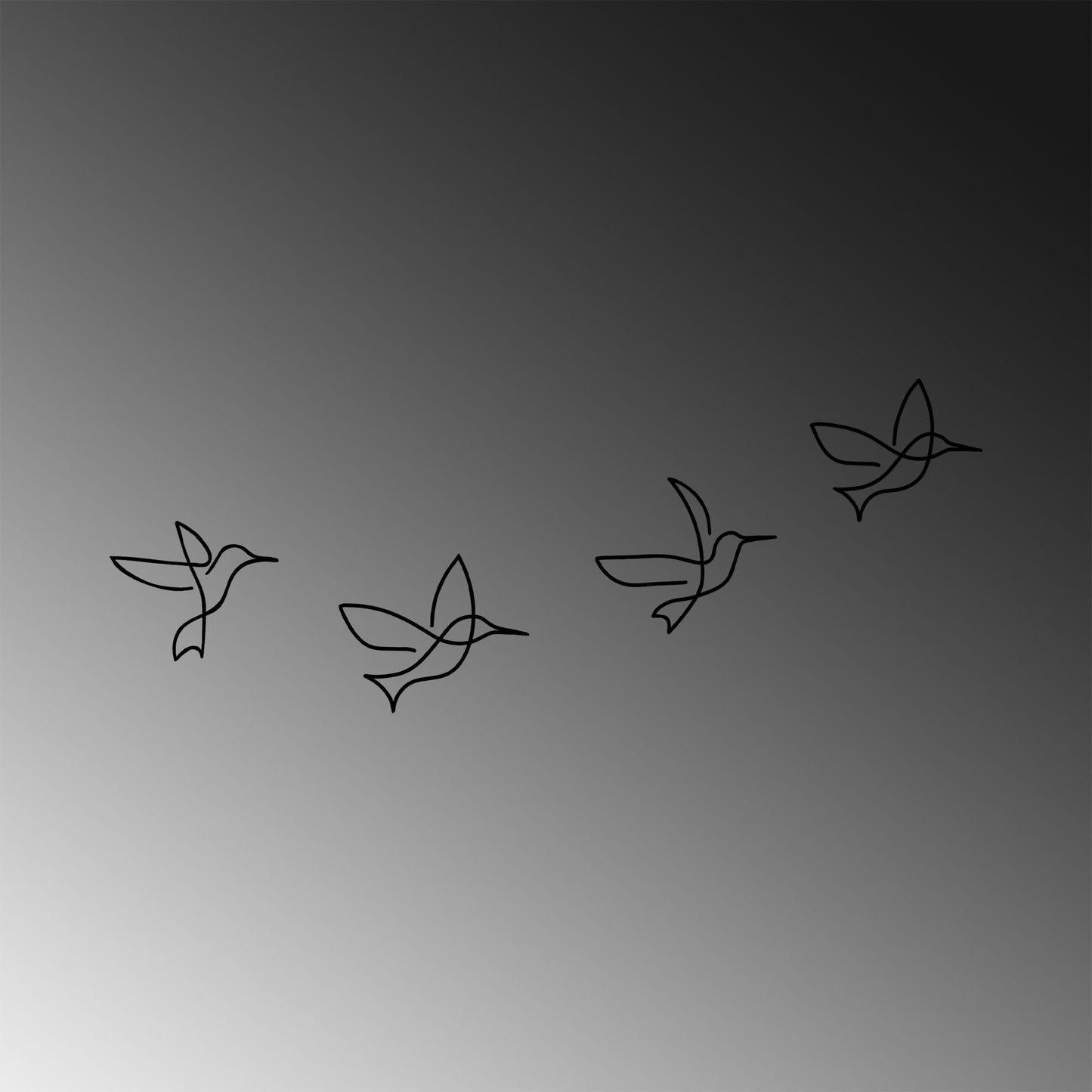 Metalna zidna dekoracija, Birds - 304