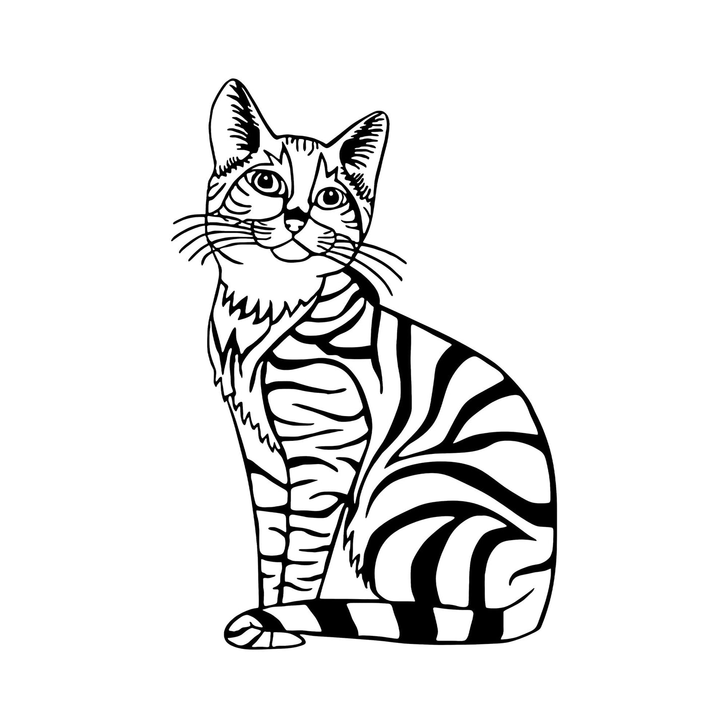 Metalna zidna dekoracija, Cat - 310