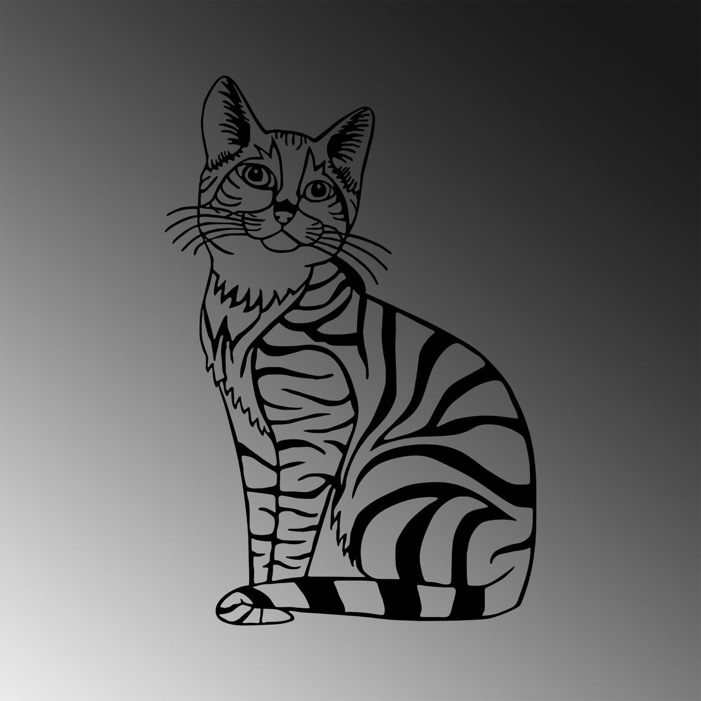 Metalna zidna dekoracija, Cat - 310