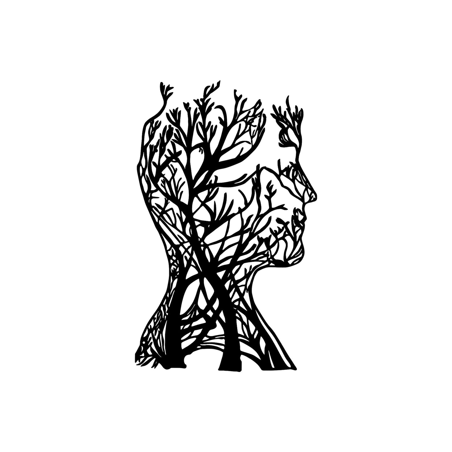 Metalna zidna dekoracija, Tree Man - 317