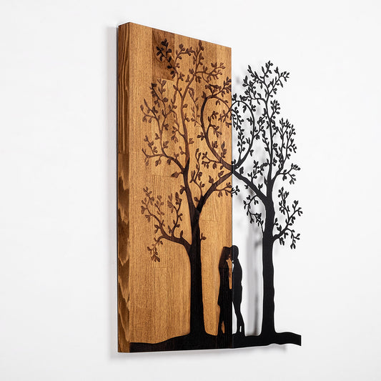 Drvena zidna dekoracija, Love Under The Tree