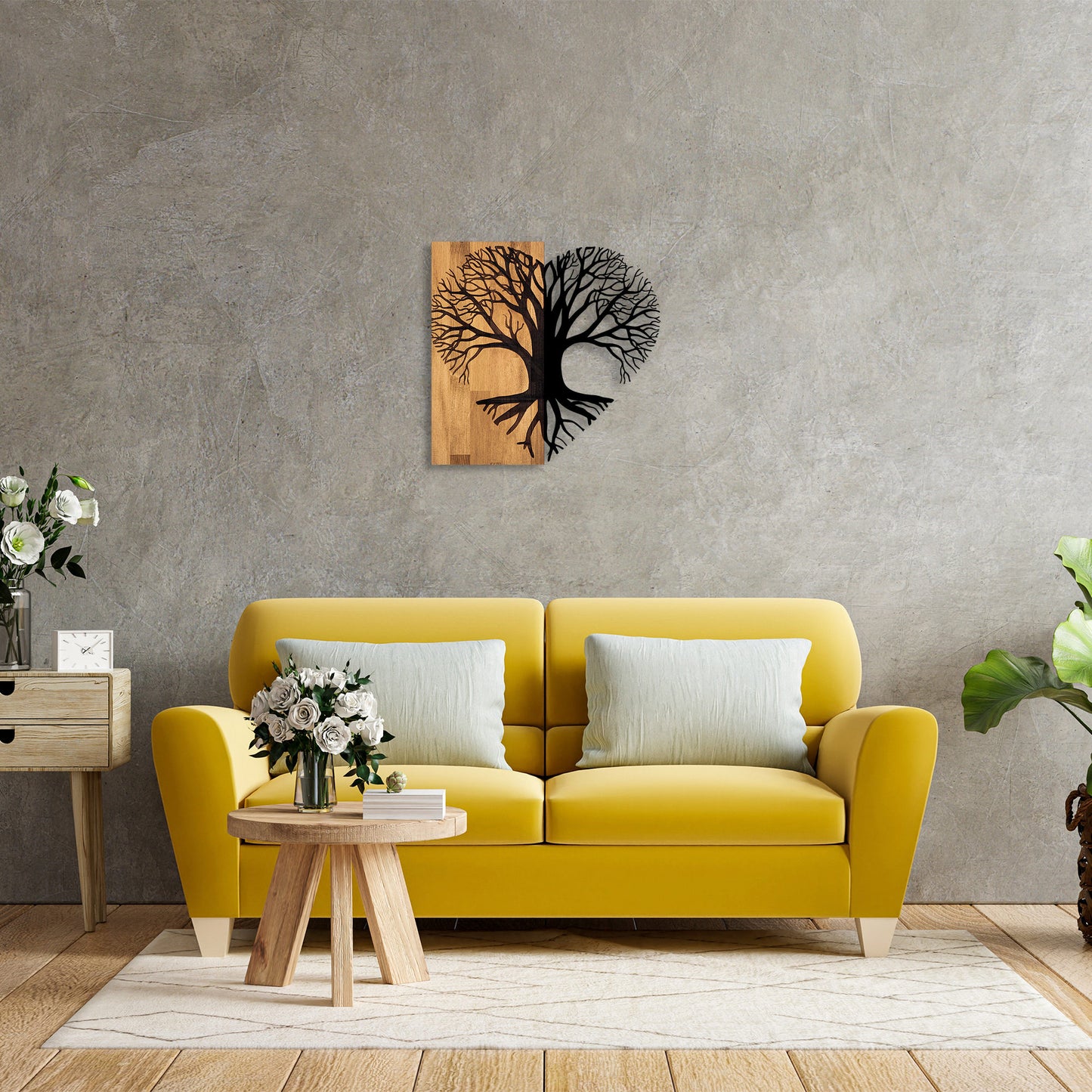 Drvena zidna dekoracija, Love Tree