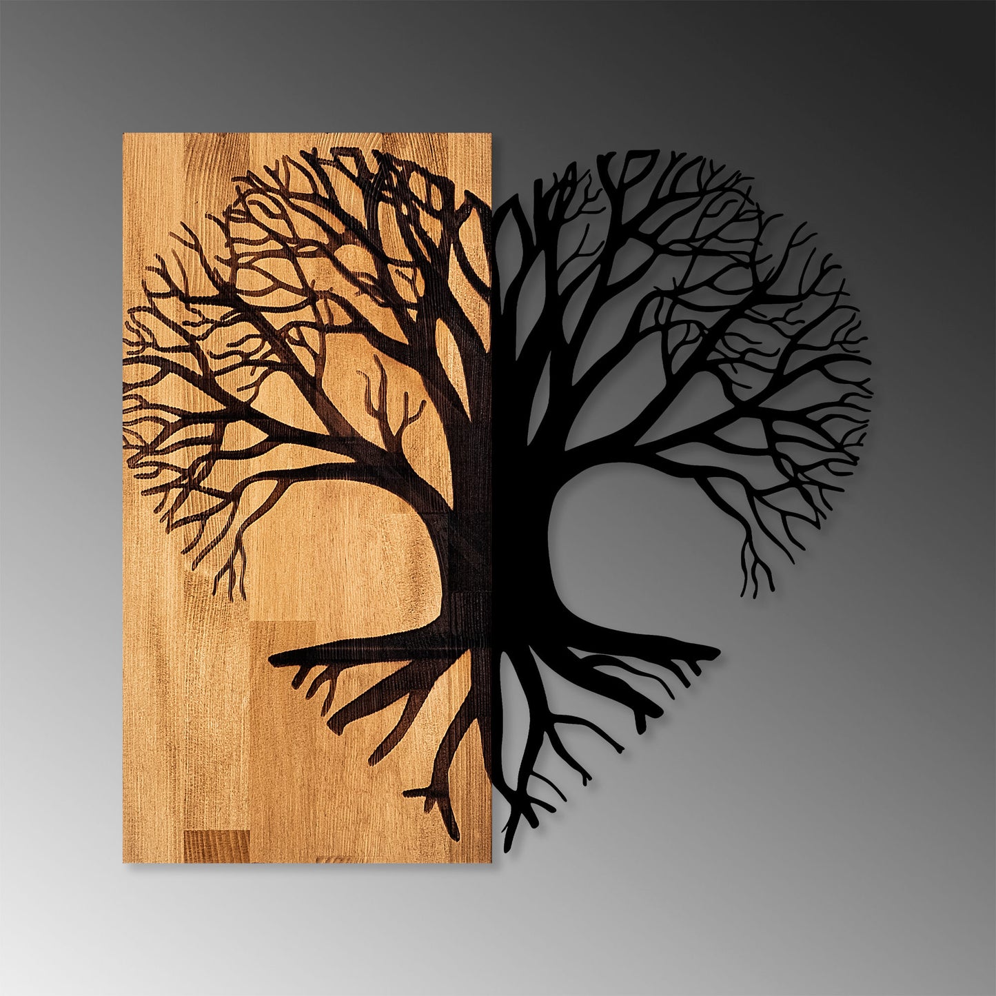 Drvena zidna dekoracija, Love Tree
