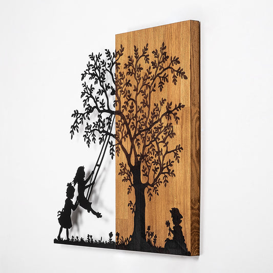 Drvena zidna dekoracija, The Tree And The Shaking Children