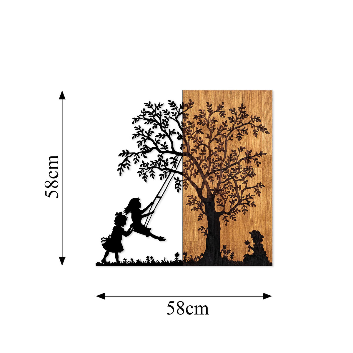 Drvena zidna dekoracija, The Tree And The Shaking Children