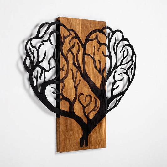 Drvena zidna dekoracija, Brain Tree