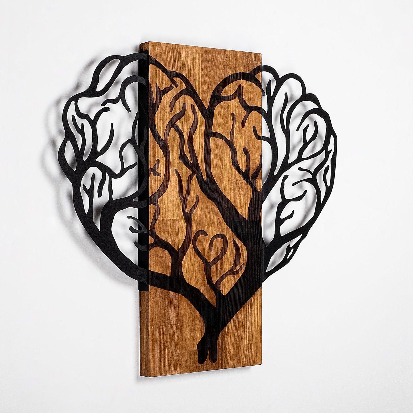 Drvena zidna dekoracija, Brain Tree