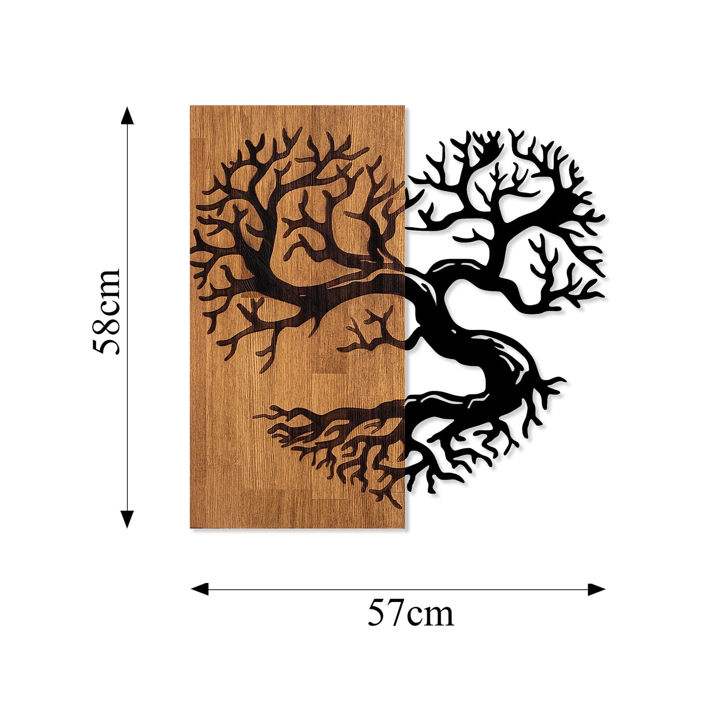 Drvena zidna dekoracija, Monumental Tree 4