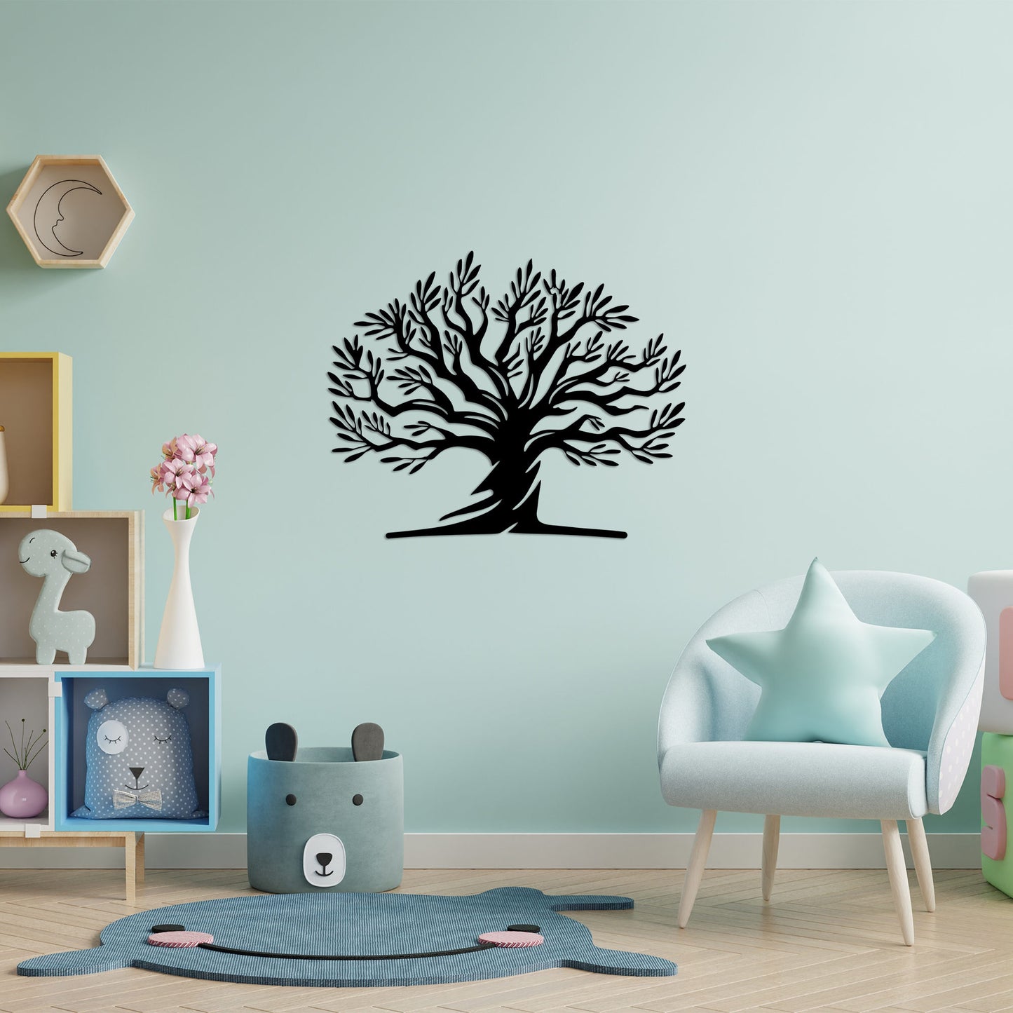 Metalna zidna dekoracija, Monumental Tree 18