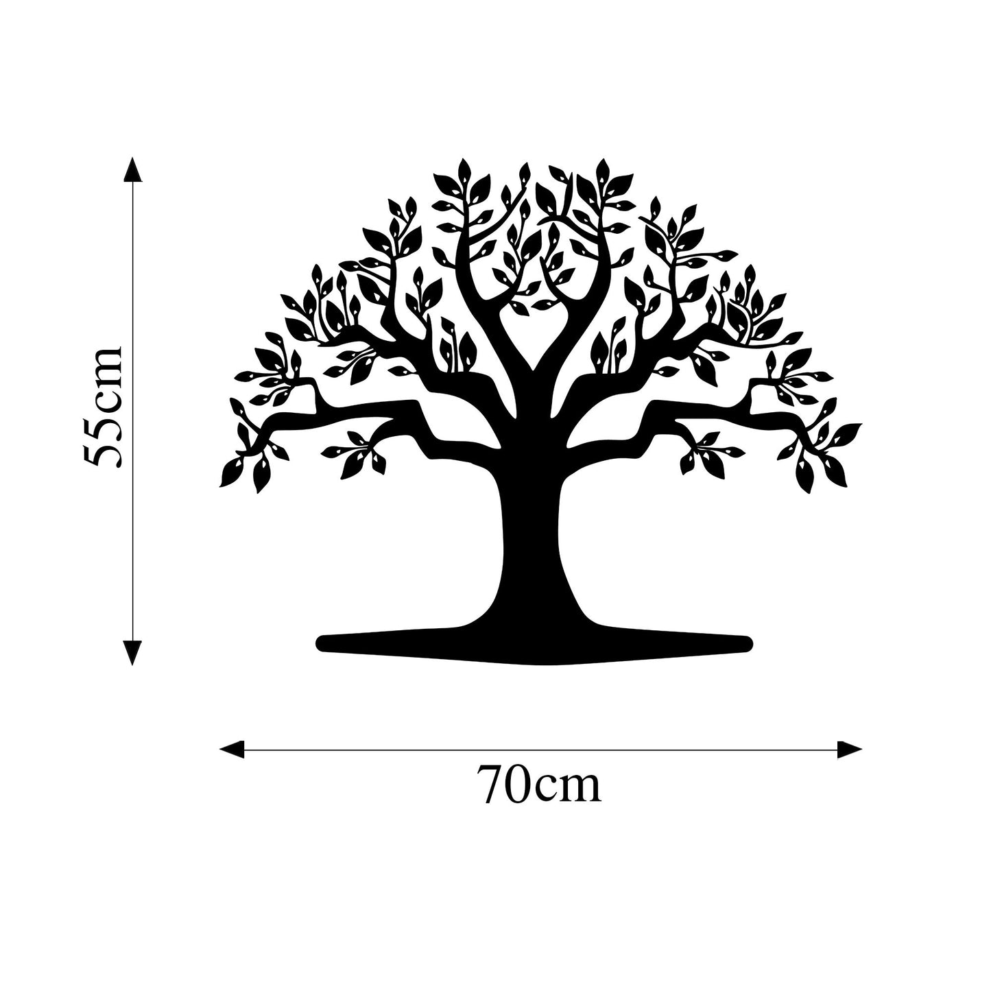 Metalna zidna dekoracija, Monumental Tree 20