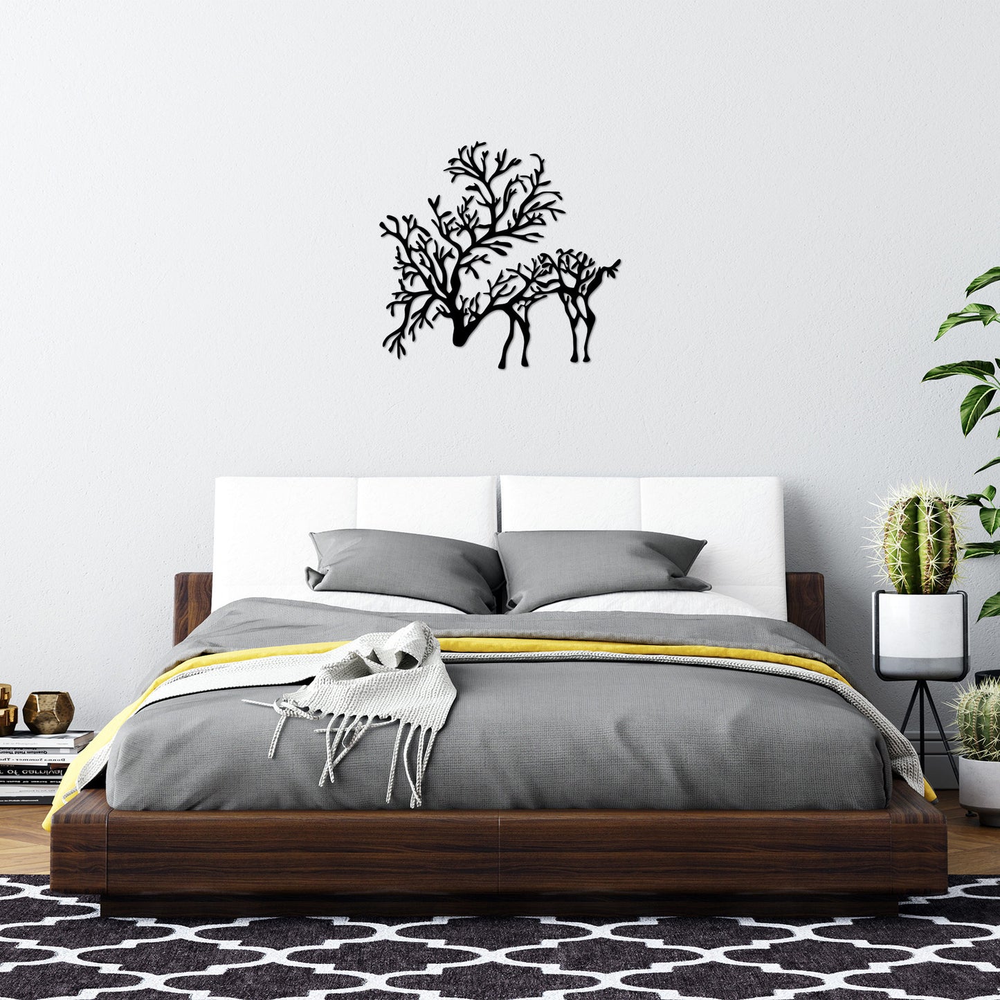 Metalna zidna dekoracija, Deer 2