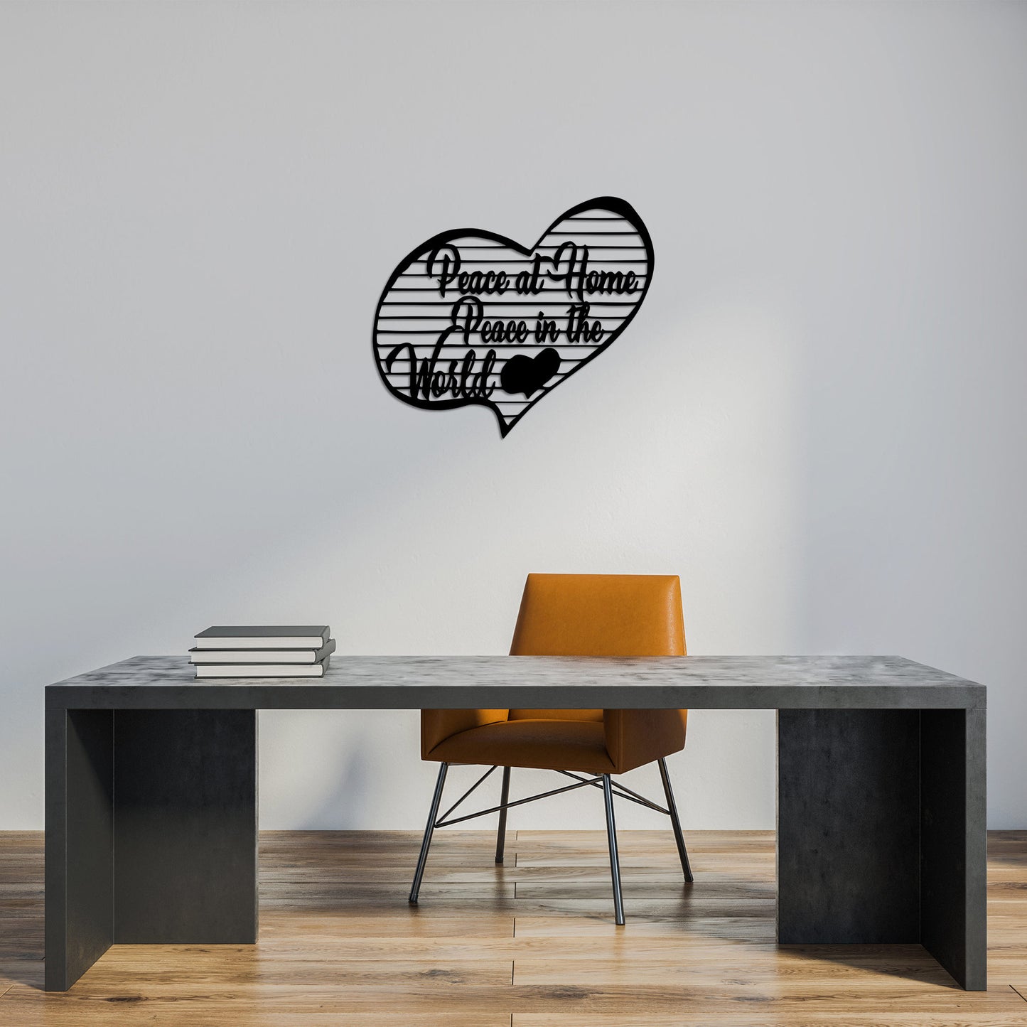 Metalna zidna dekoracija, Peace At Home Peace in The World