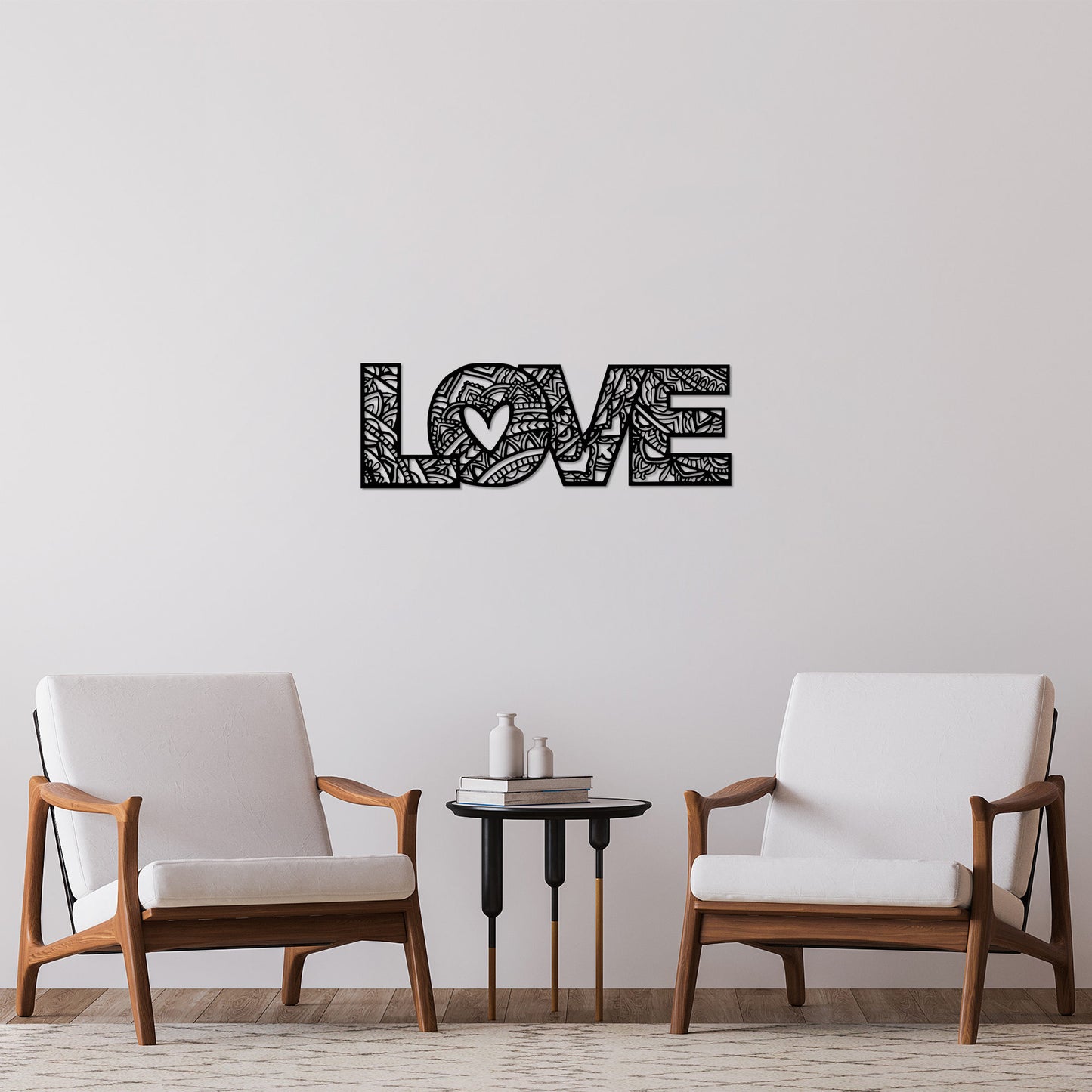 Metalna zidna dekoracija, Love 5